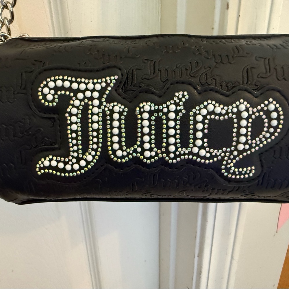 Nwt Juicy Couture String Of Pearls Roll Bag - image 5